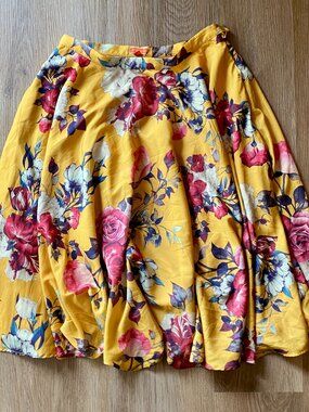 Modcloth Floral Skirt